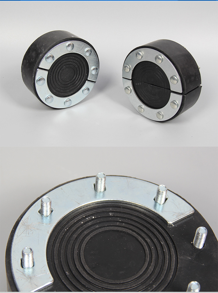 电缆井管道法兰式分体式柔性橡胶封堵直径140防水防虫配电管口