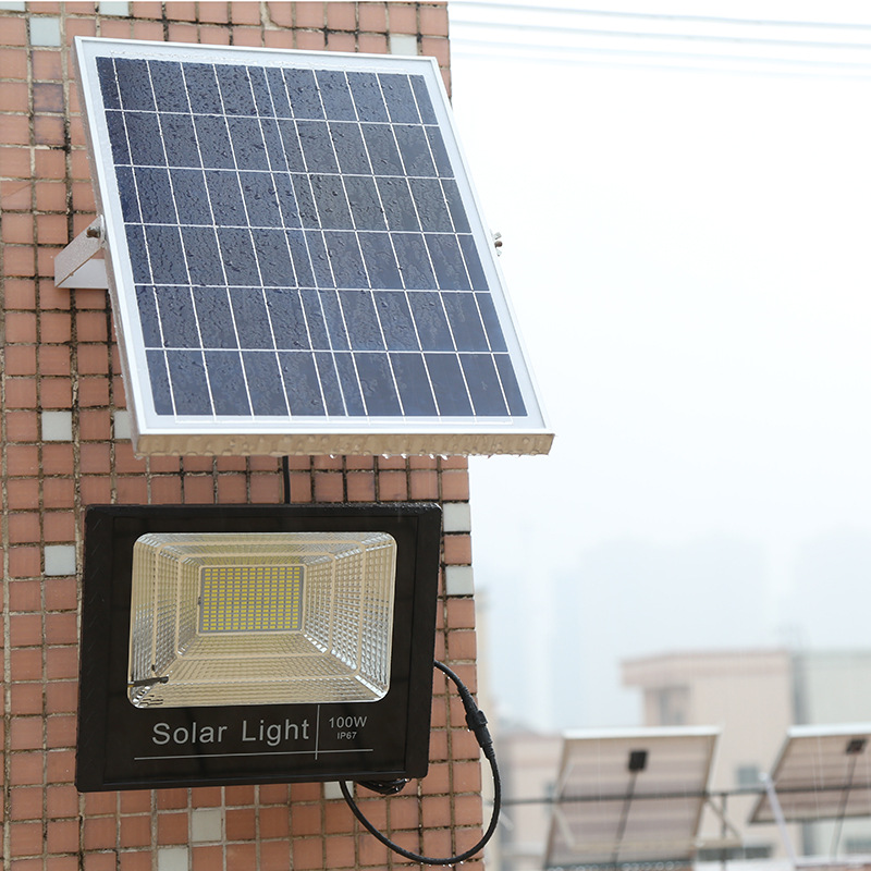 太阳能灯户外庭院灯家用室内新农村感应照明大功率一拖二路灯