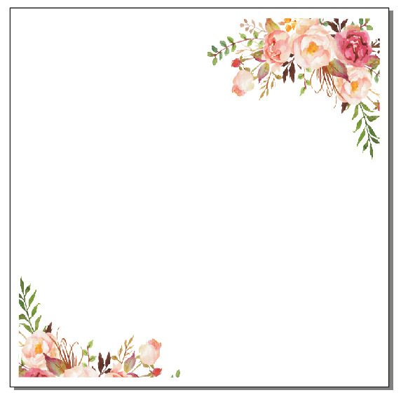 结婚邀请函空白内页内容打印模版 贺卡漂亮印花内卡 白色珠光纸