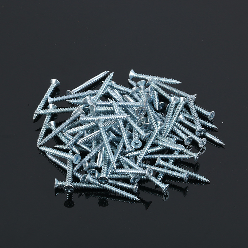厂家批发 高强度自攻钉螺丝 黑色磷化十字沉头自攻螺丝钻尾丝