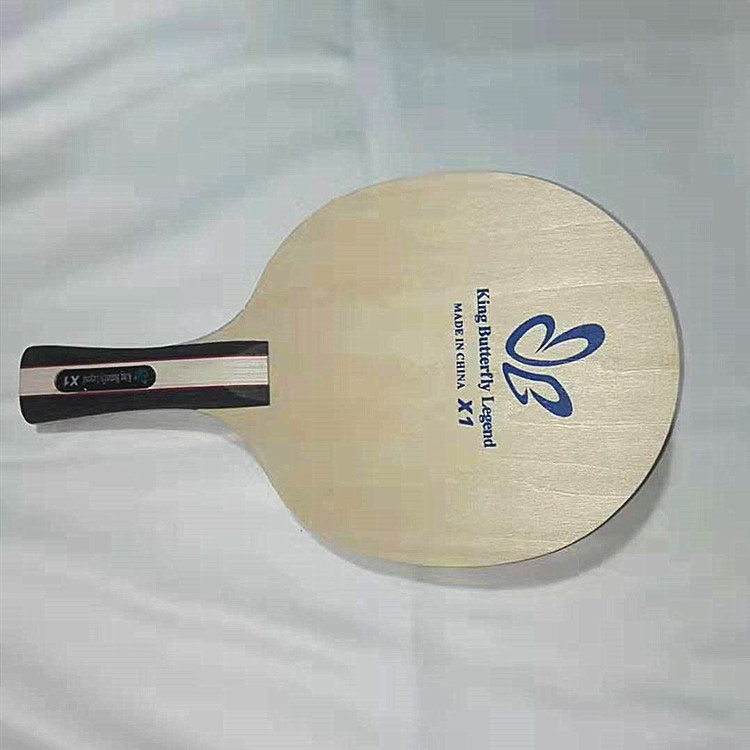 厂价直销 启蒙教学乒乓球拍底板 蝴蝶王传奇椴木拍横拍批发