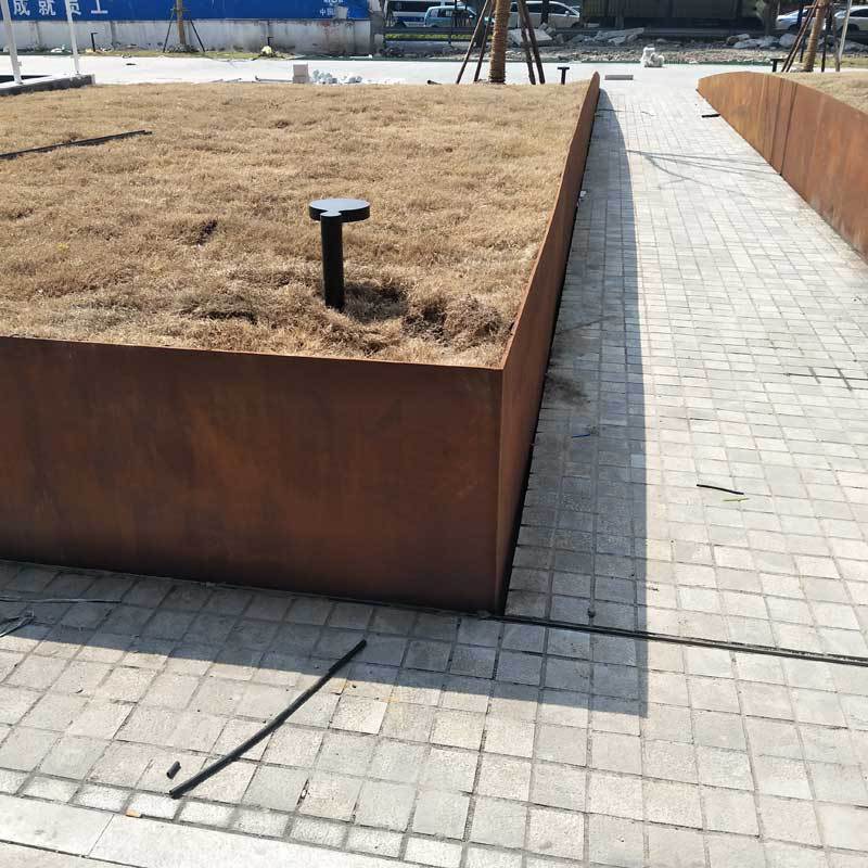 不锈钢树池花箱 上海厂家承接制作安装园林绿化树池围边工程