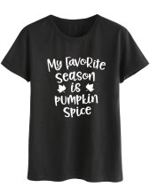 My Favorite season is pumpkin spice  T恤男女英文母街头