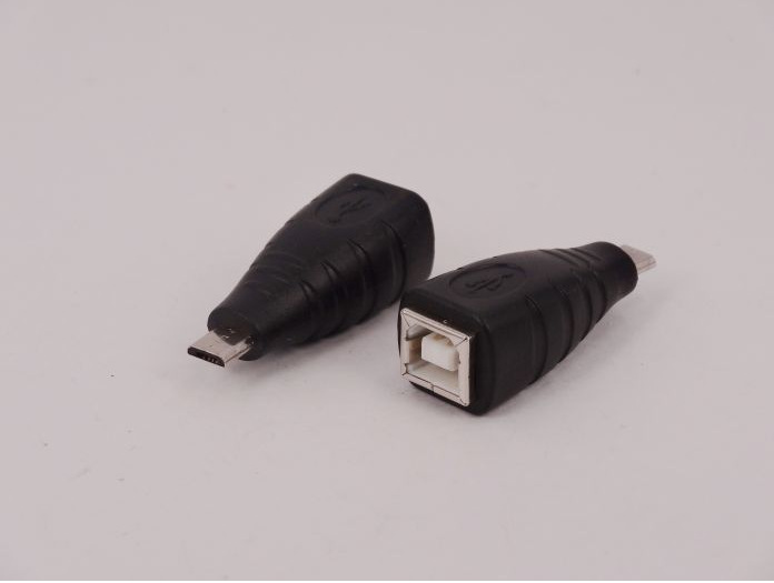 mini usb转usb b母打印机接口5p miniusb公转扫描仪方口转接头15