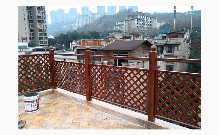 户外防腐木栅栏碳化木篱笆围栏花园护栏室外园艺装饰栅栏庭院栏杆