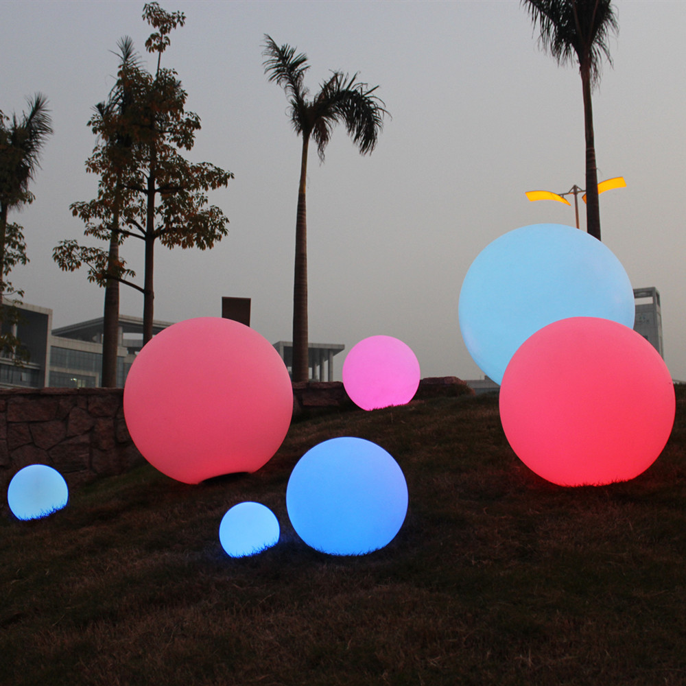 led发光圆球灯户外草坪灯发光球灯庭院景观装饰草坪装饰灯球形灯