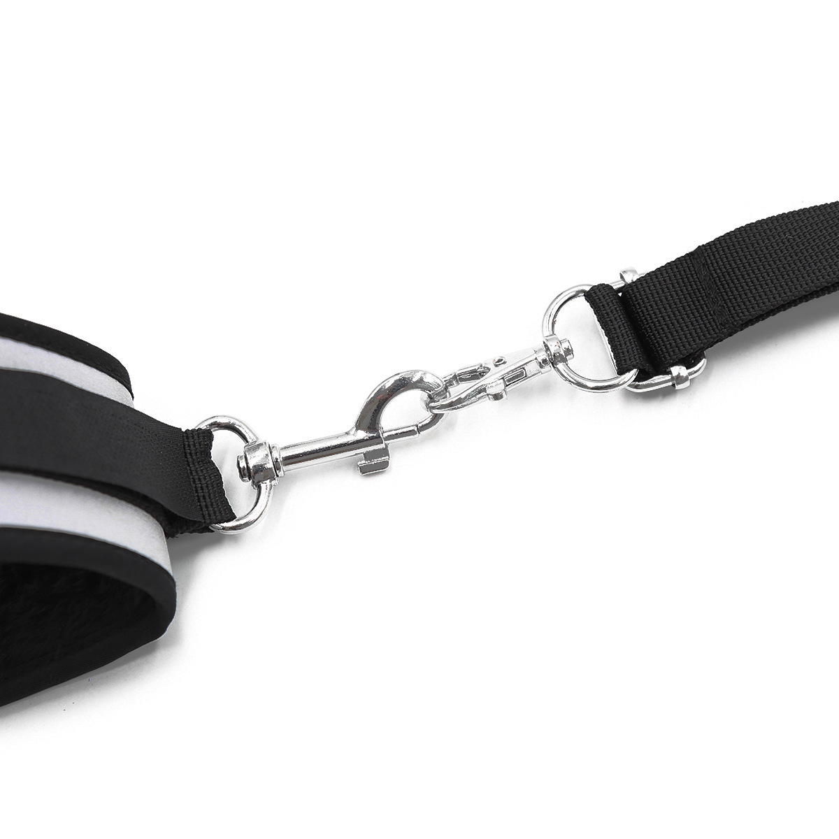 新款成人情趣双铁杆黑灰色手铐脚铐束缚用品另类手脚颈捆绑玩具