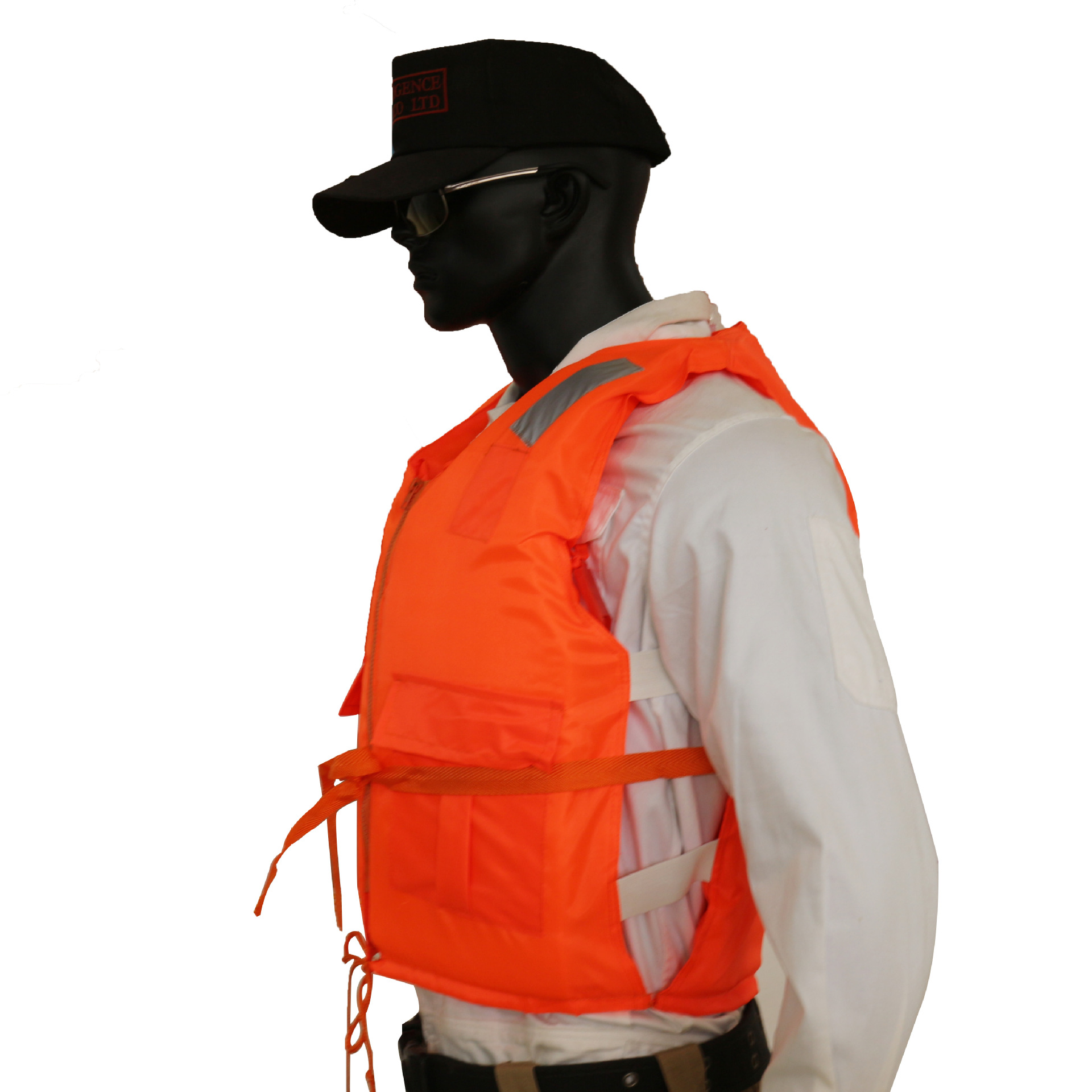 橙色船用救生衣救生衣海上救生服保暖救生衣钓鱼救生马甲