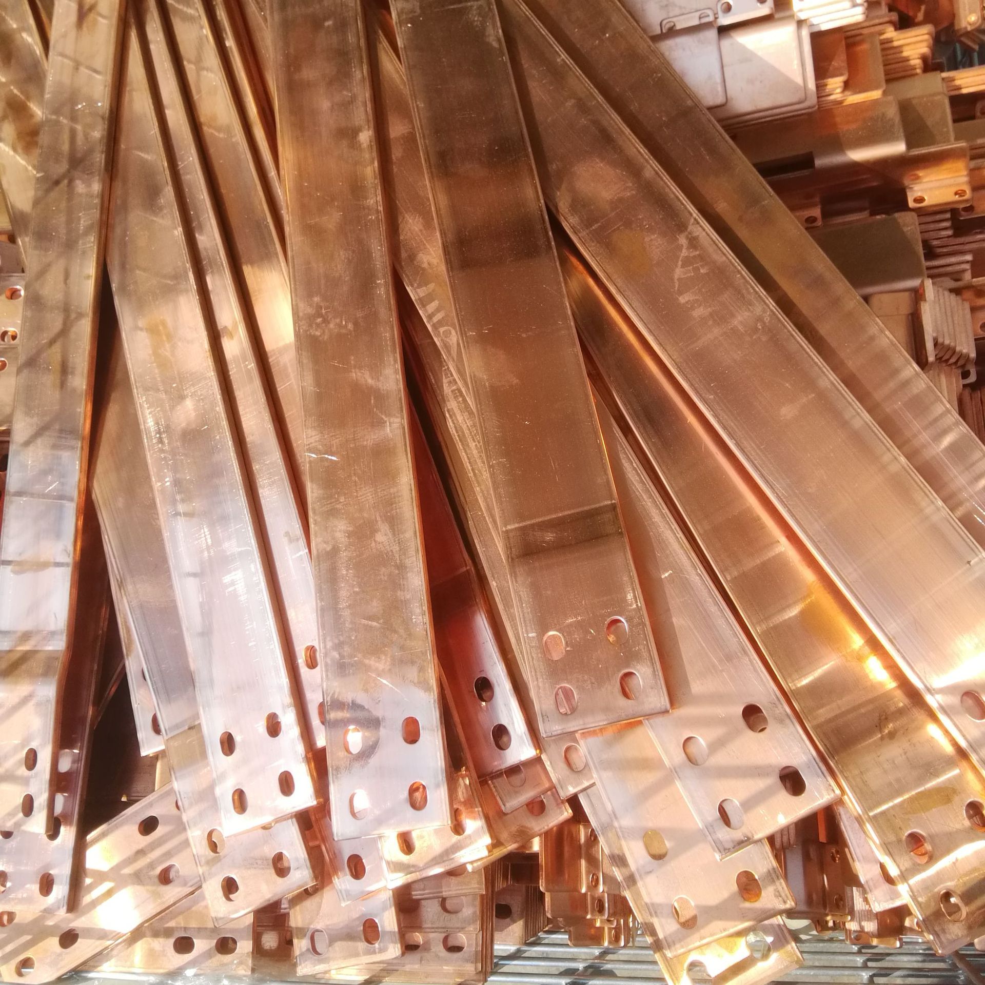 国标t2接地扁铜汇流铜排 40*4 80*8 10*100地铁配电柜电力铜母线