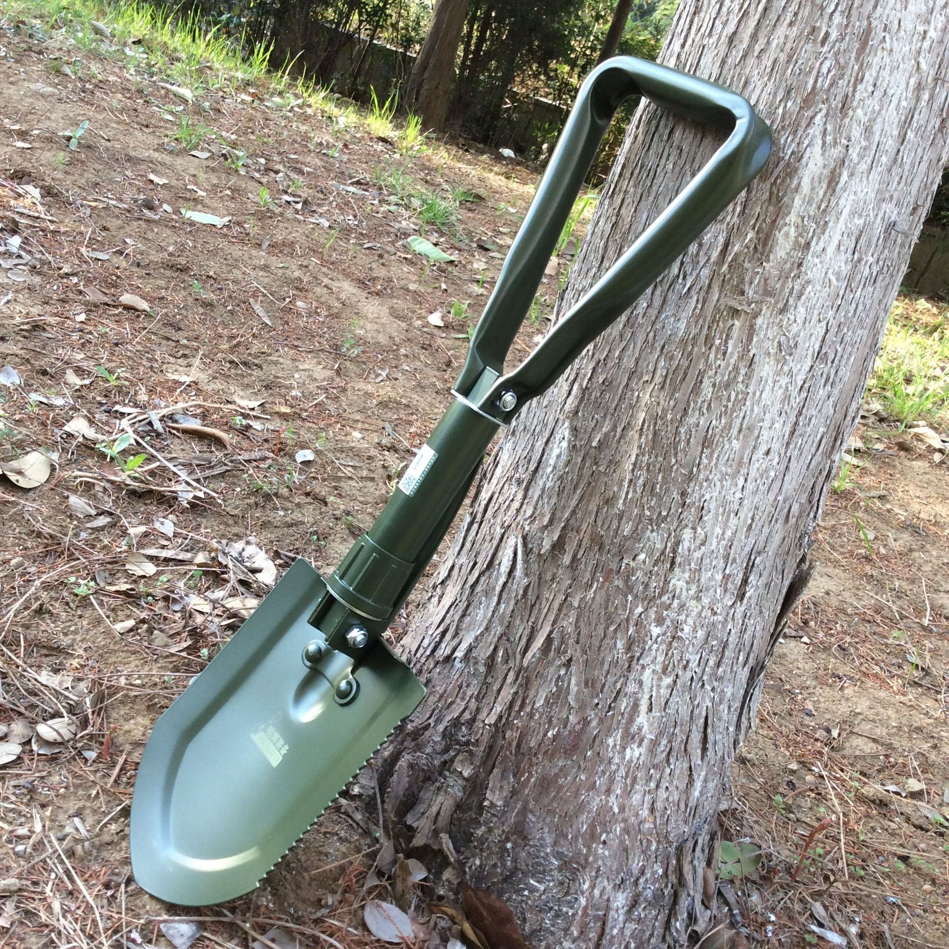 批发户外露营钓鱼骑行兵工铲三折铲中号工兵锹大号折叠铲子