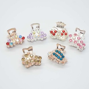 韩国网红交叉发抓透明果冻彩色发夹后脑勺盘发鲨鱼夹大号抓夹发爪