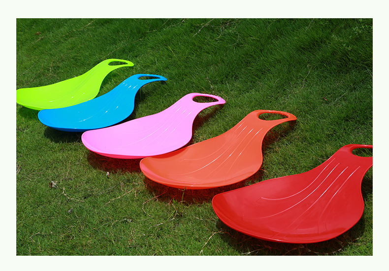 扇形儿童成人加厚耐磨滑草片 滑草垫 滑沙板 滑草板 滑雪板滑