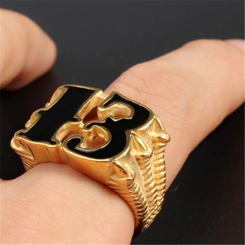 wish热卖跨境电商货源 欧美新款个性龙爪13号戒指 男士时尚指环