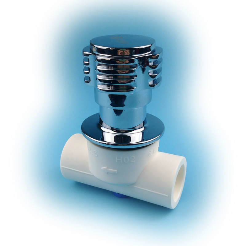 pp-r暗阀ppr高级暗装阀门4分20冷热水快开陶瓷阀芯大流量暗阀af25