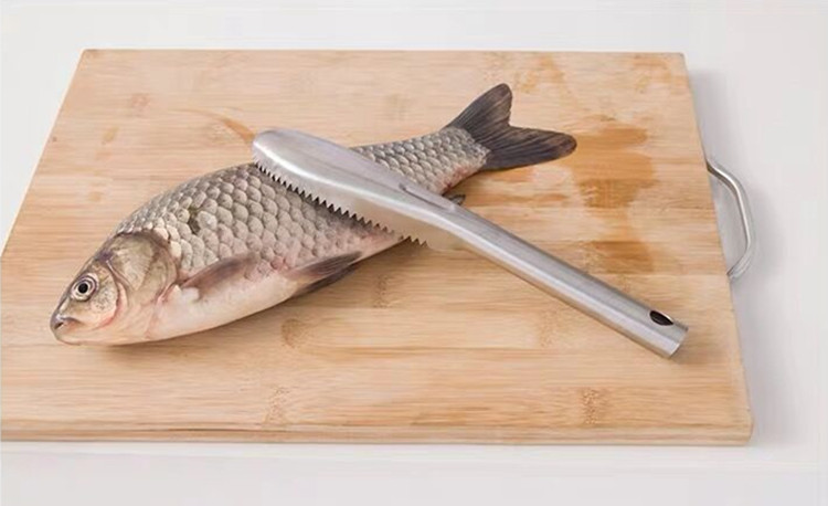 创意不锈钢去鳞刮鱼器 厨房小工具杀鱼刮鱼去鳞器刷子鱼鳞刨批发