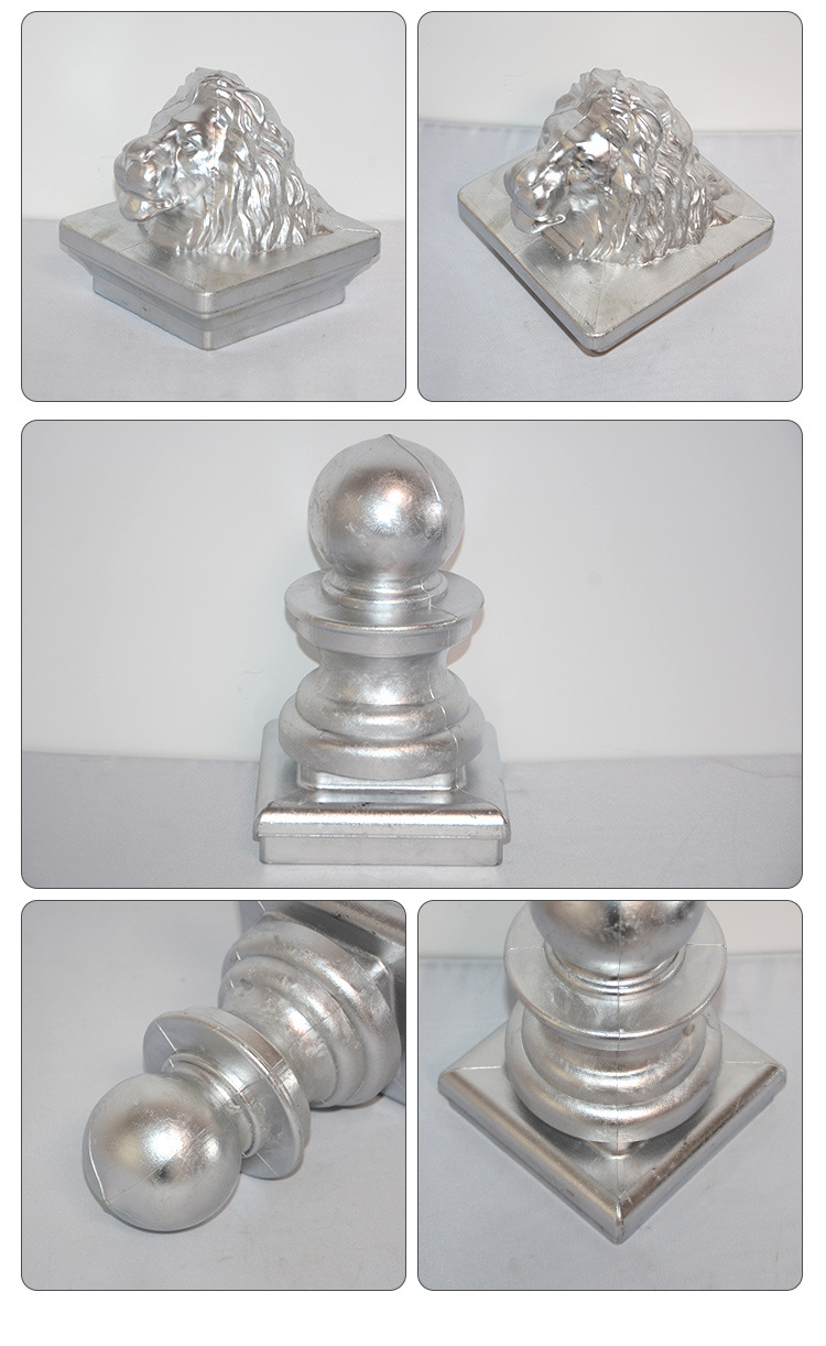 厂家直销户外庭院护栏铝柱帽 100*100mm方管护栏铝柱头护栏配件