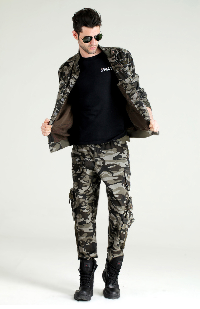 户外迷彩服套装男耐磨作训军装制服男士野战工作服特种兵衣服春秋