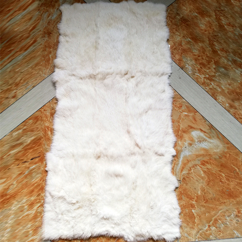 长期供应家兔九张整皮褥子 剪针毯子定制派克服内胆支持来样染色