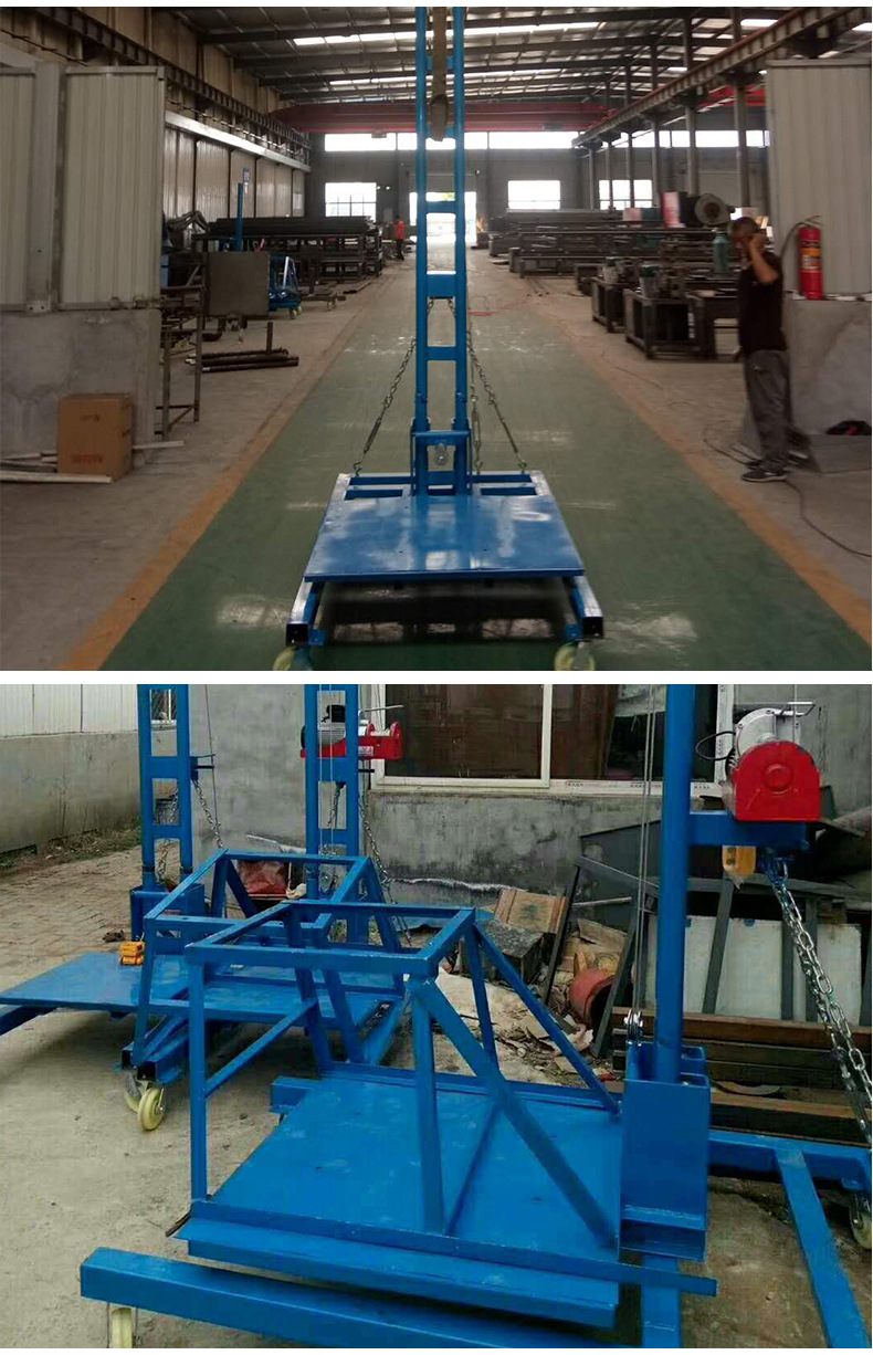 风管安装升降机升降平台 电动提升机 便携式风管吊装机吊装神器