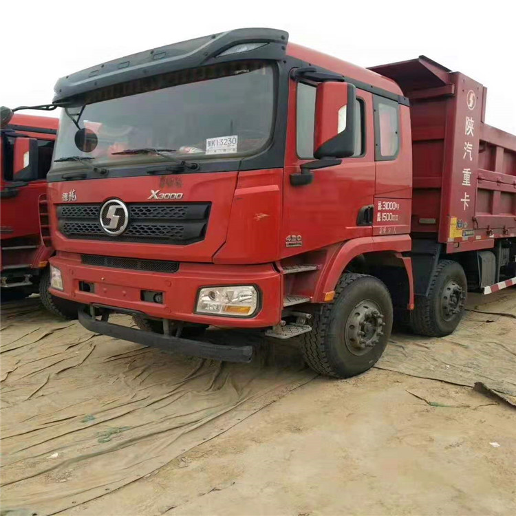 二手德龙x3000前四后八自卸车石料运输车 德龙前四后八自卸车