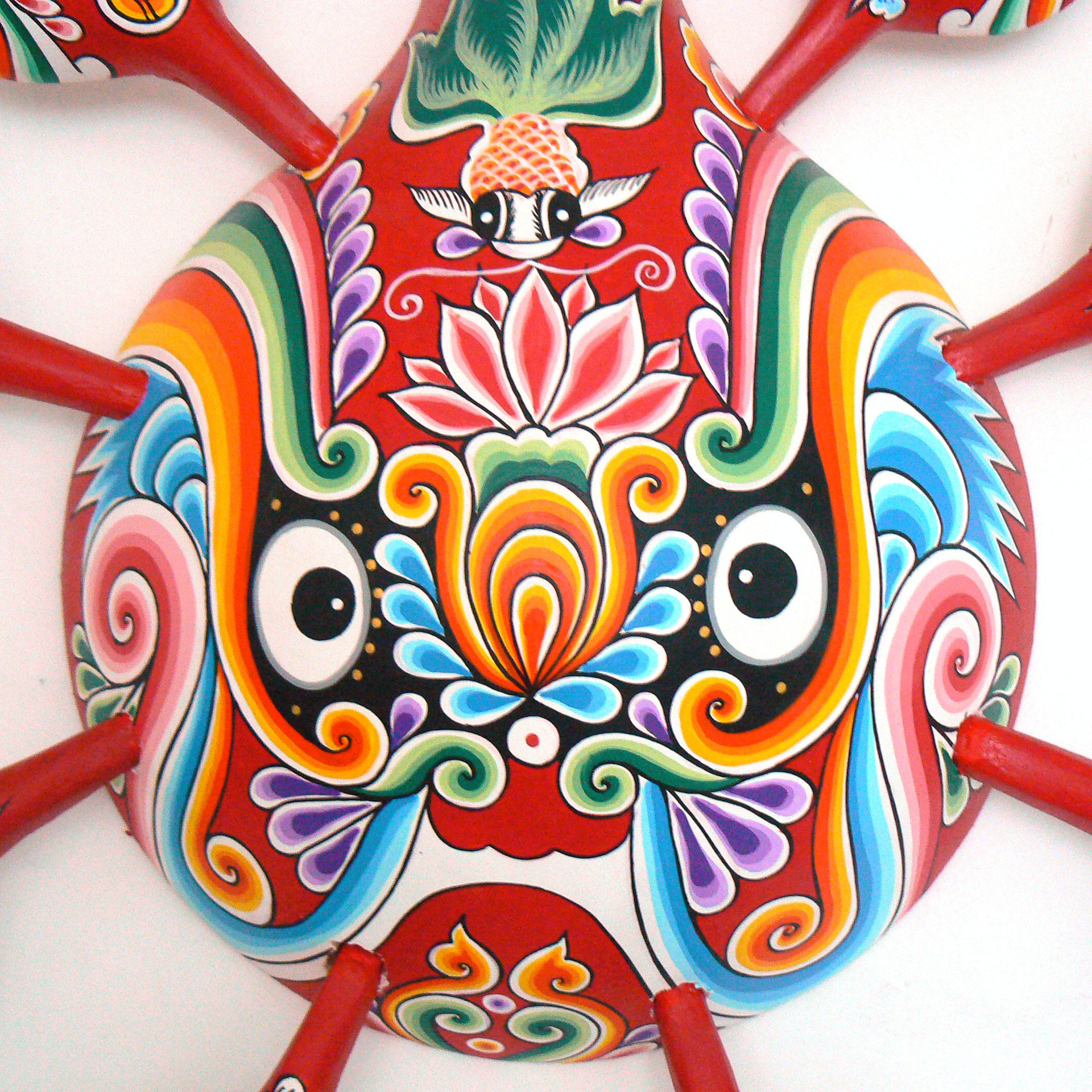 陕西特色旅游纪念品企业特色文化礼品桐木纯手工社火马勺脸谱