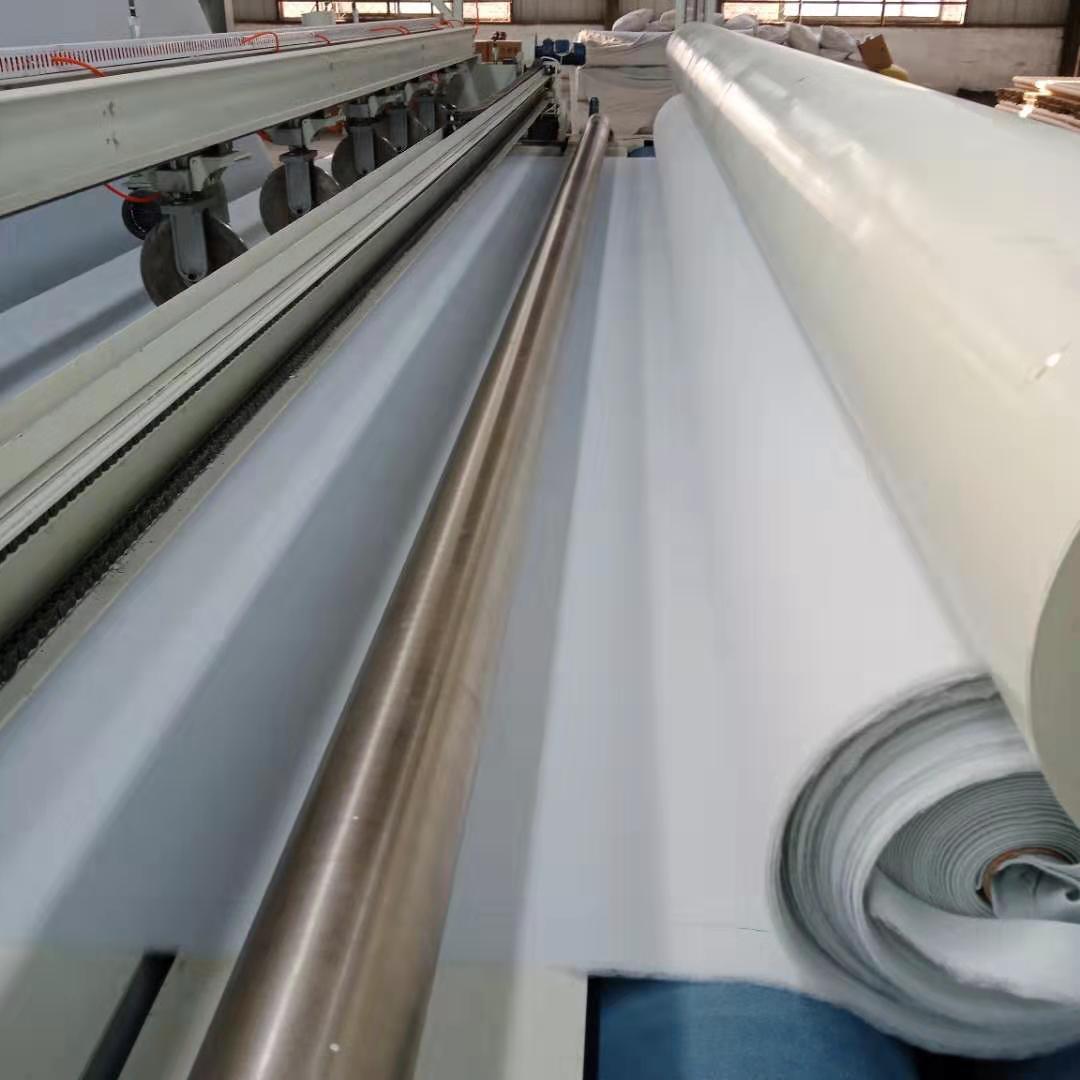 厂家直销白色国标土工布400g绿色防尘布透水土工布隧道防渗土工布