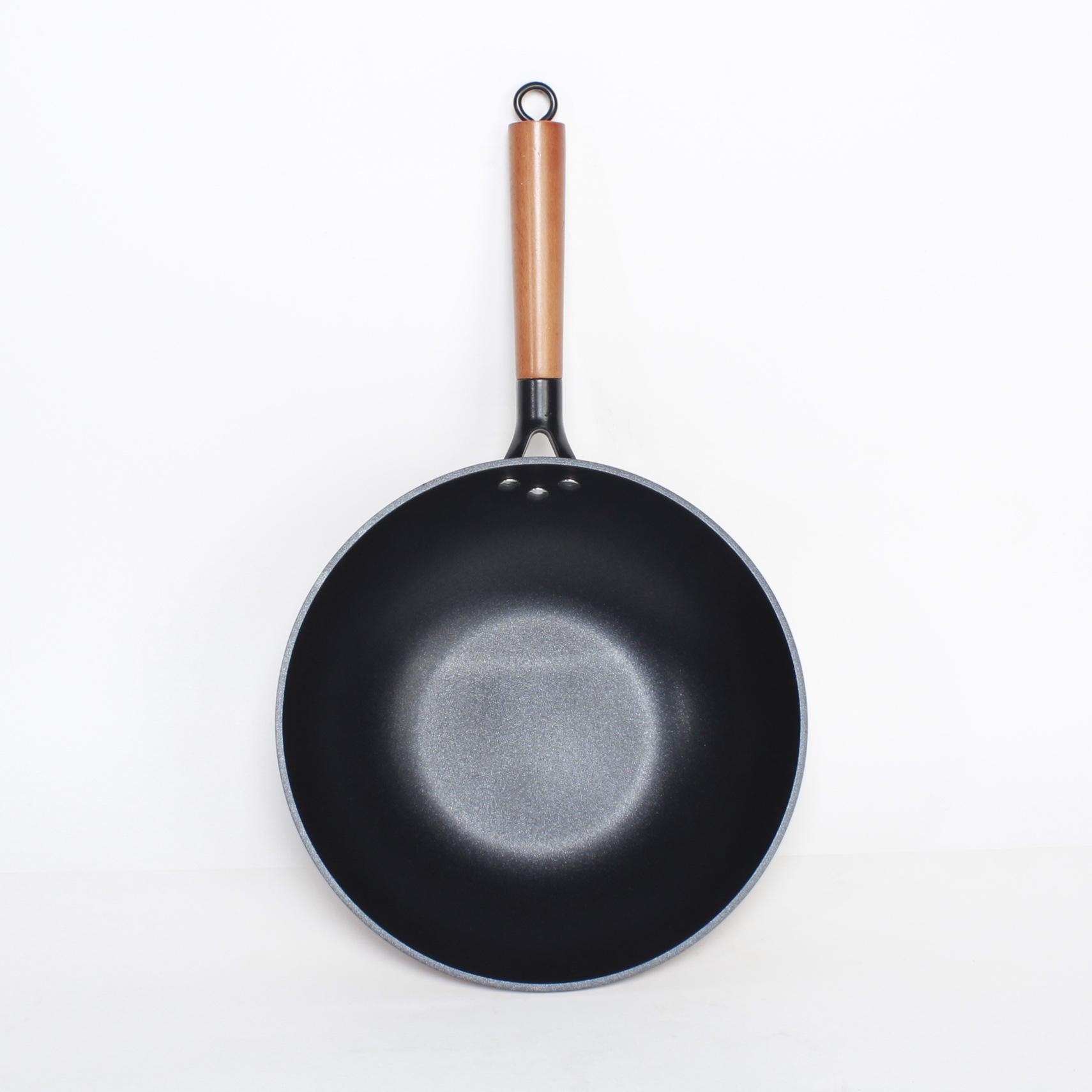 特氟龙耐腐无油烟不粘锅煎蛋煎鱼易清洗家用平底炒锅32不锈钢手柄