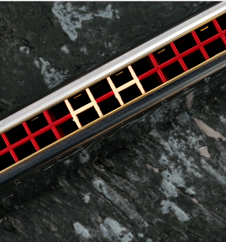 奇美28孔宽音域重音c调口琴 学生成人初学者吹奏乐器 厂家直销