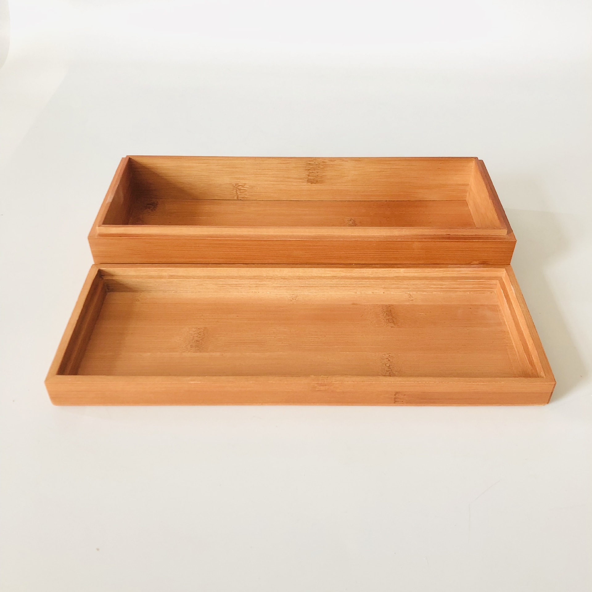 竹制收纳盒 长方形茶叶 密封包装竹盒 天地盖组合收纳私藏品盒子