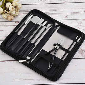 厂家直销修脚刀套装不锈钢修脚刀八件套甲沟修灰指甲刀修甲工具