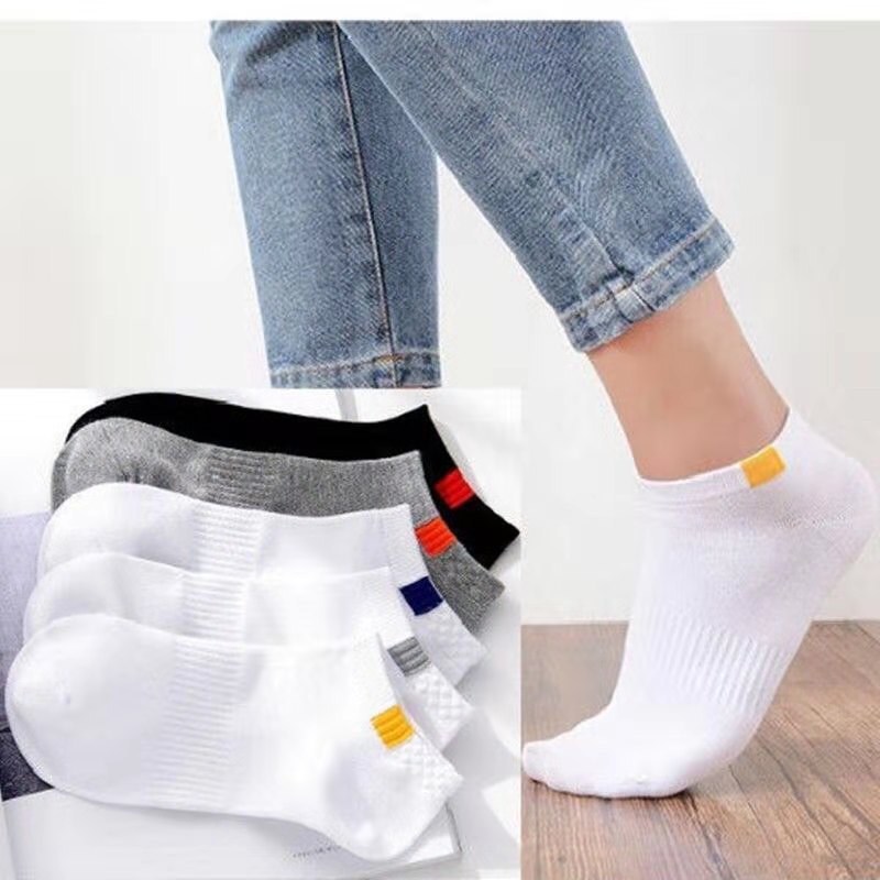 Socks Wholesale Men's Four Seasons Korean Cyber Celebrity Socks Low Top Shallow Mouth Sports and Leisure Socks Trendy All-Matching