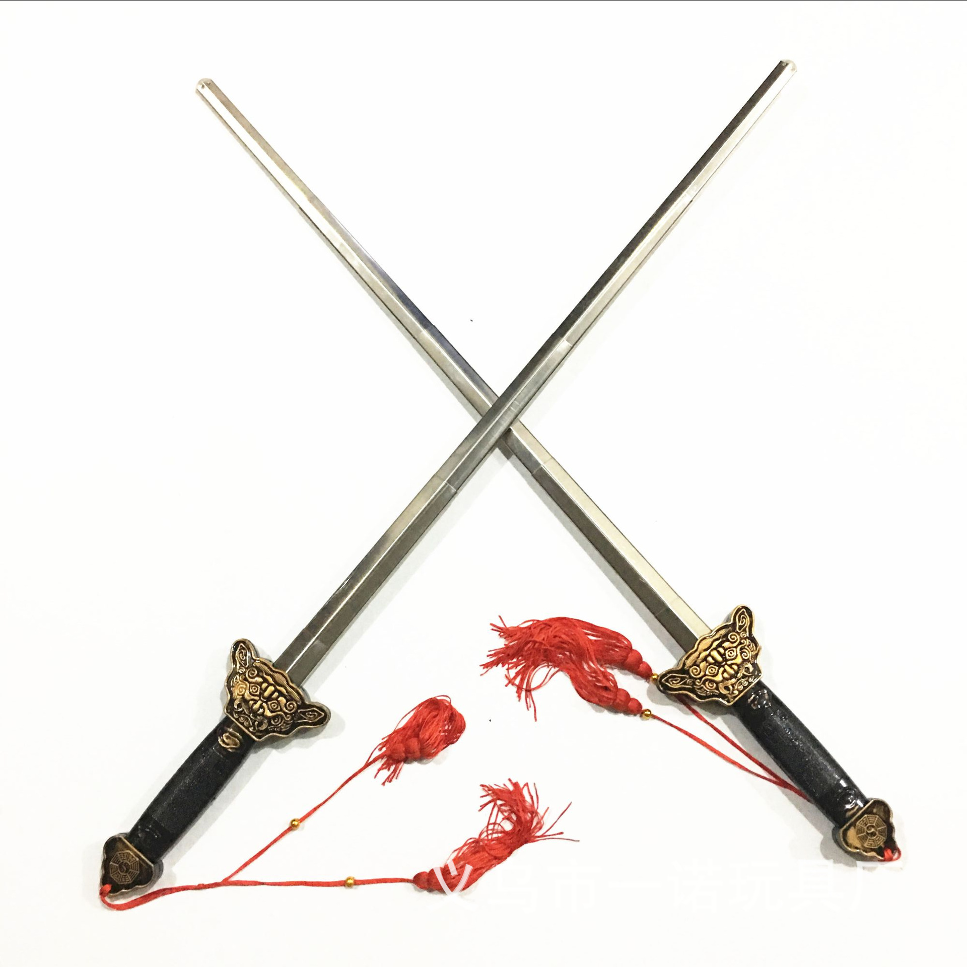 厂家批发儿童玩具不锈钢伸缩剑老人晨练太极剑无开刃无杀伤力舞剑