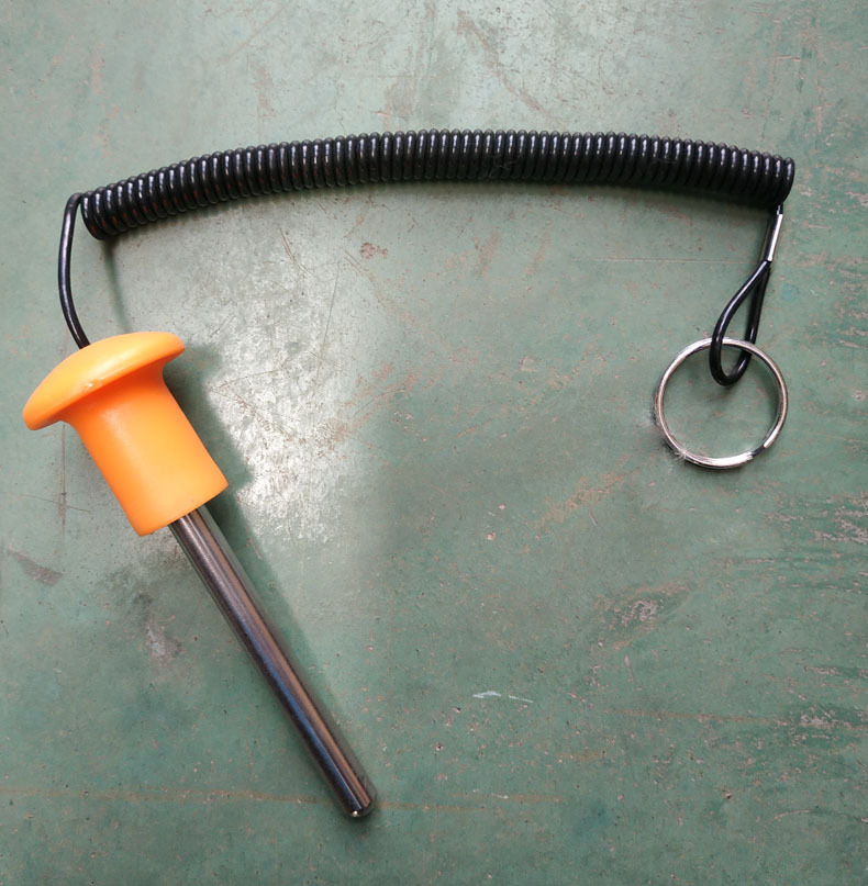 健身器材配重片插销配重块磁力带拉绳组合力量器械拔销健身车拉销