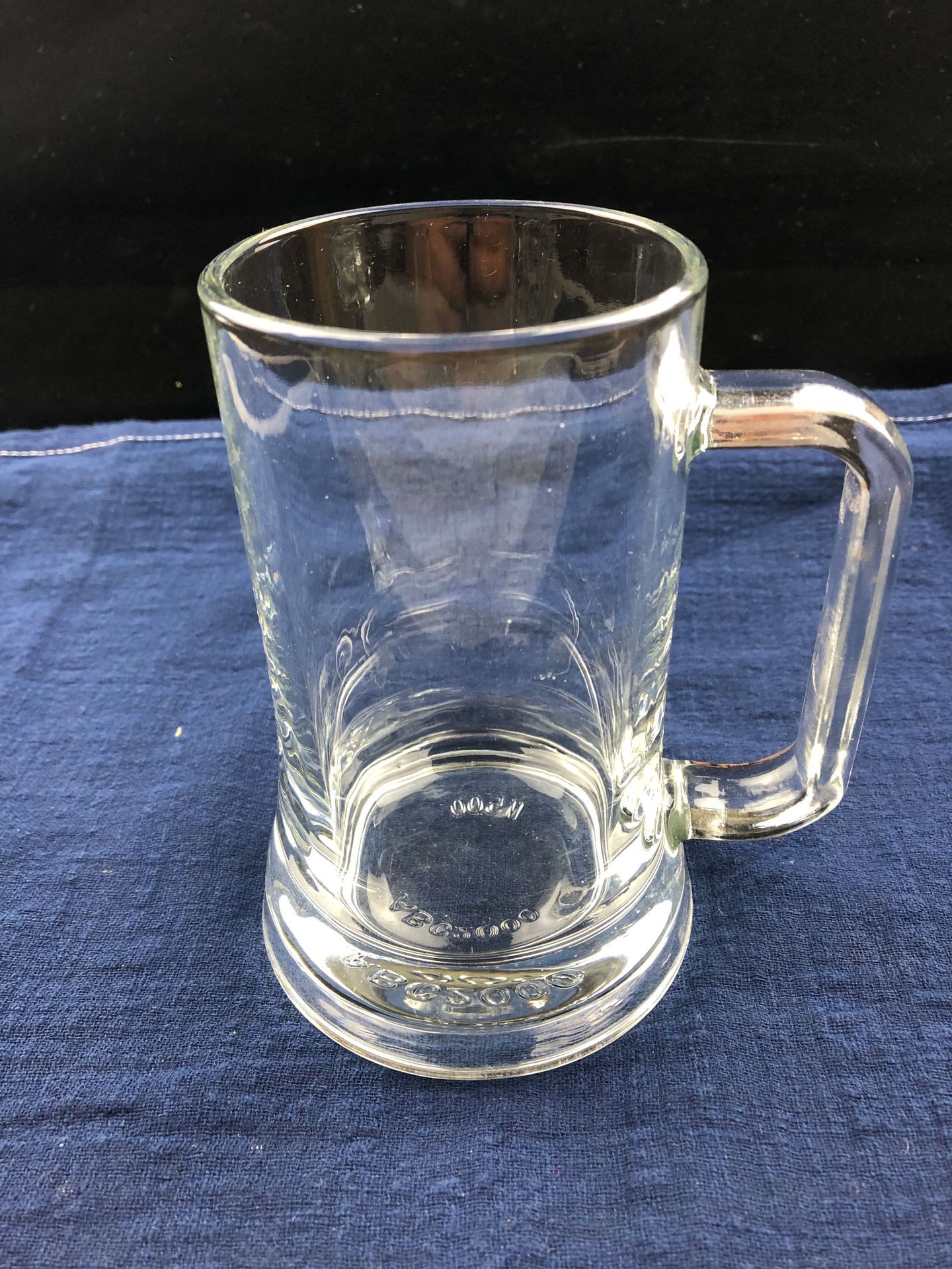 德式精酿500毫升厚底大容量玻璃啤酒杯扎啤杯外贸原单可加工logo