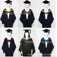国内香港理工大学毕业服学士服 硕士服 博士服袍理科披肩帽子套装