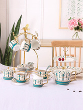 欧式茶具套装 陶瓷茶具礼品咖啡水具复古风咖啡杯碟新骨瓷茶杯子