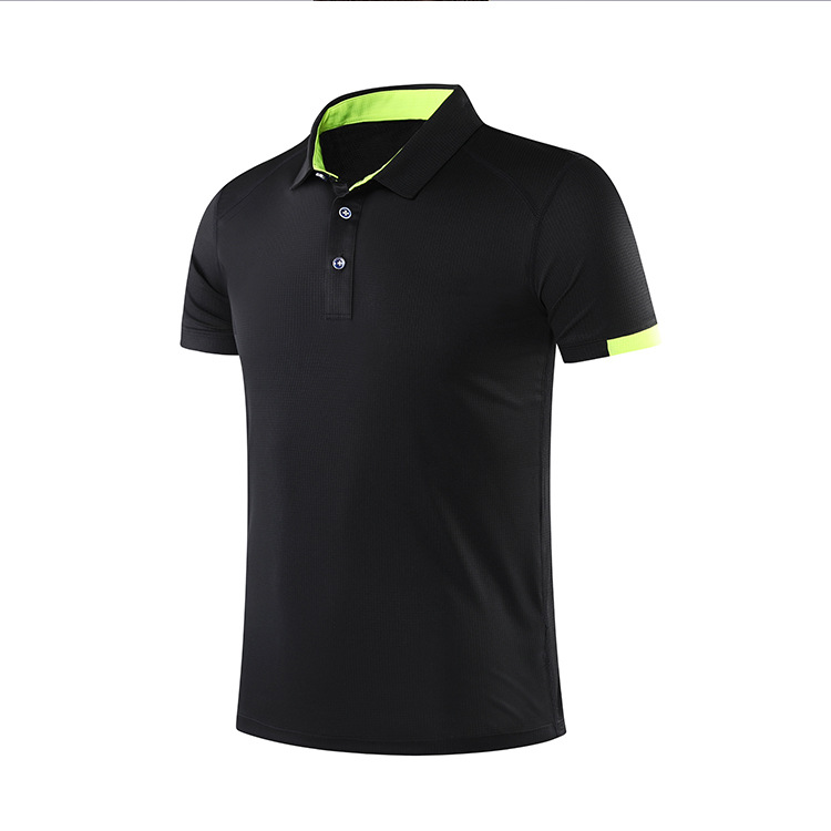 Short Sleeve Lapel Quick-Drying Polo Shirt T-shirt Printed Logo Advertising Shirt Printing Quick Drying Clothes Enterprise Work