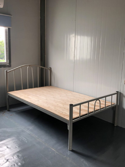 佛山铁床工厂铁架床上下铺 员工双层铁床工地双层铁床 加厚铁架床