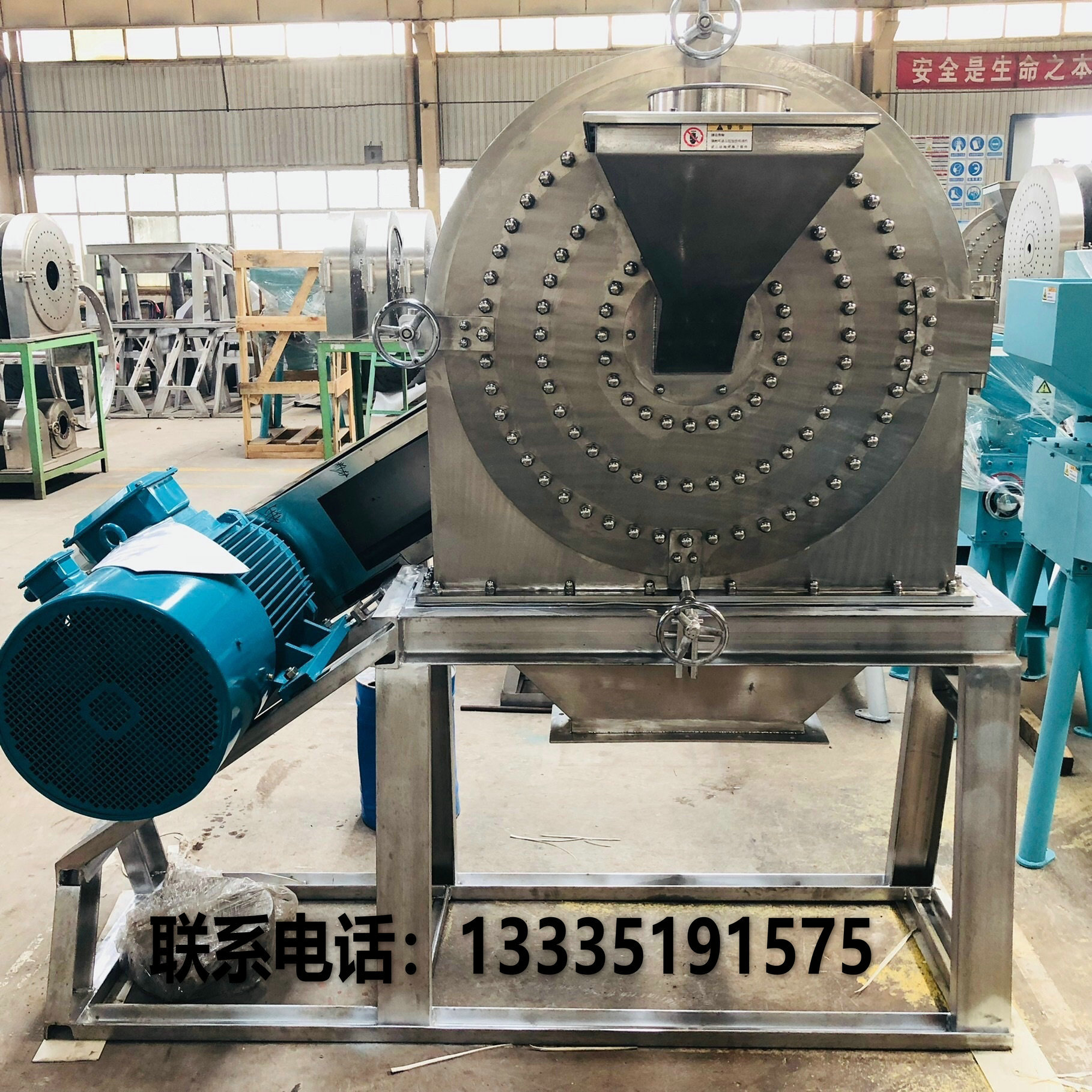 山东双佳不锈钢豆粕粉碎机,脉冲除尘式膨化食品粉碎机С