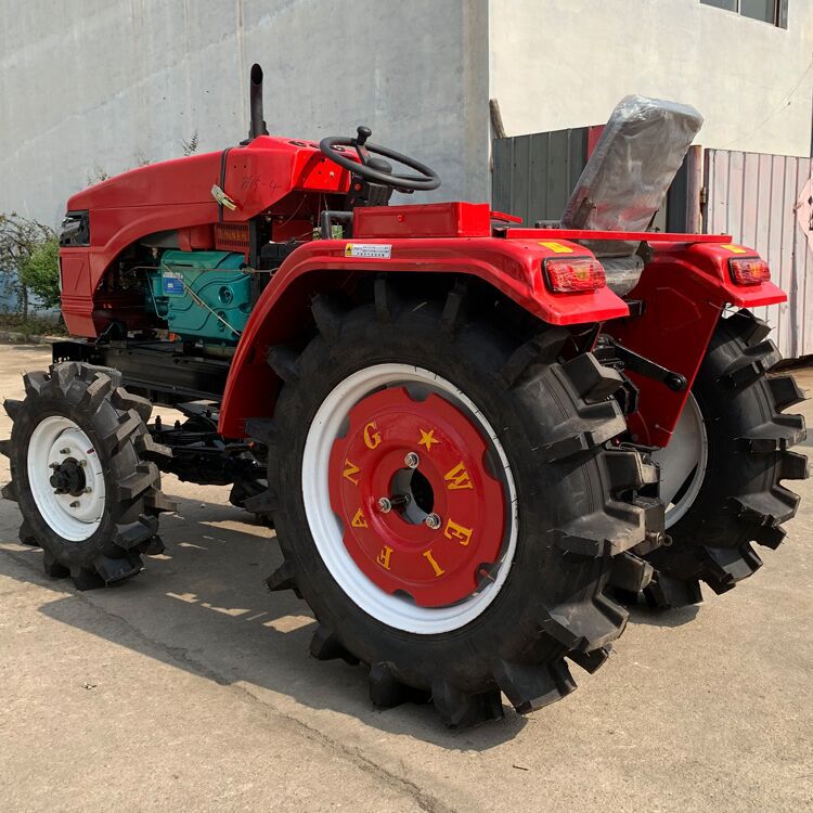 电启动小四轮拖拉机 东方红动力拖拉机图片20马力侧坐田园四轮车