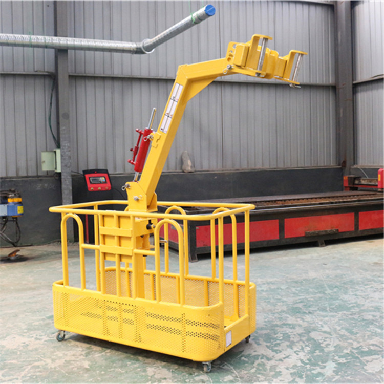 吊车用吊篮篮筐刹车自动平衡吊篮提升机高空作业户外外墙施工吊筐