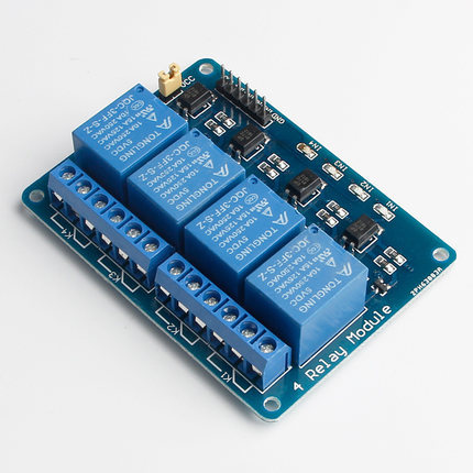 4路5v继电器模块 带光耦隔离 继电器控制板 带指示灯 继电器输出