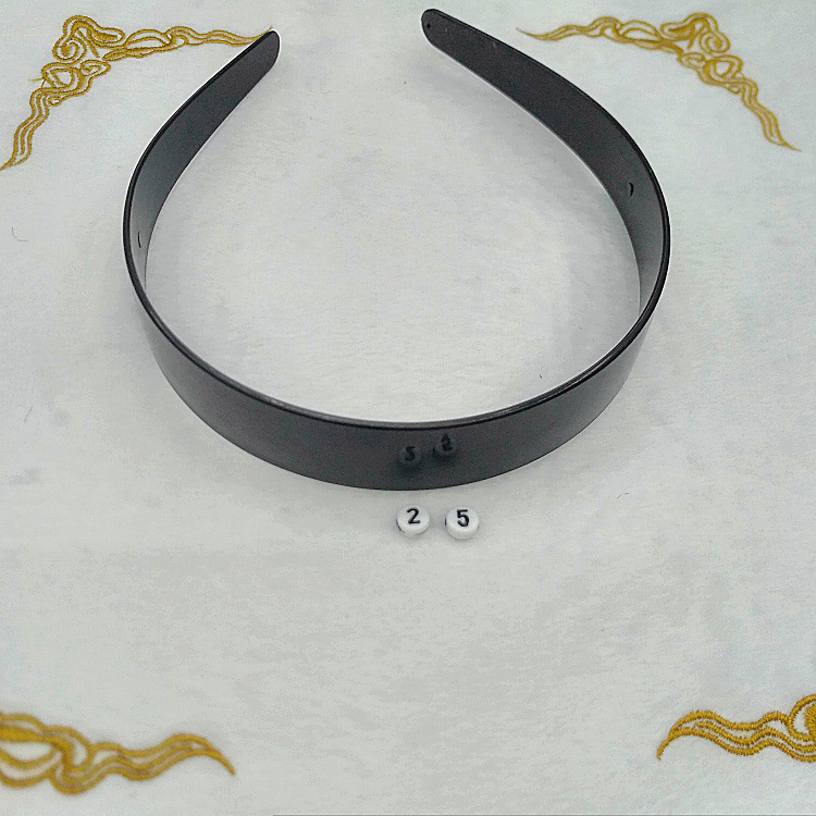Hair Accessories ABS Black Plastic Toothed Headband Blank Semi-Finished Product Toothless Headband Hairpin Accessories