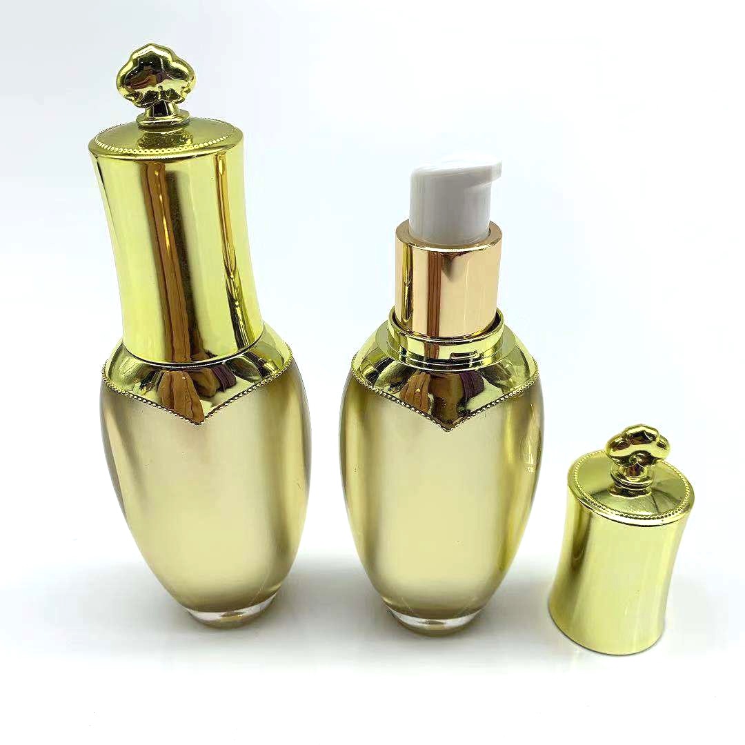 20ml皇冠乳液瓶30ml精华液分装情趣液体亚克力瓶容器化妆品套装