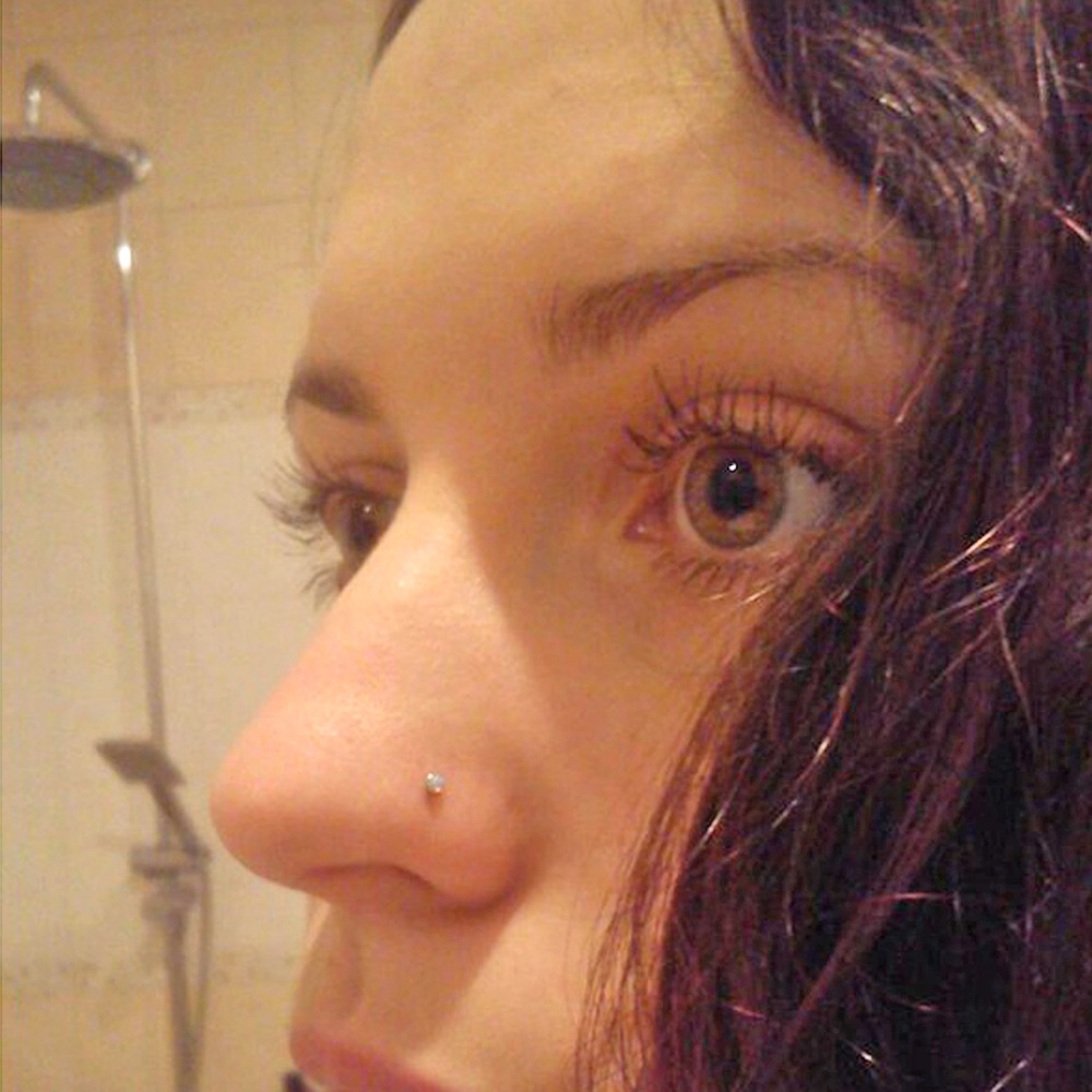 澳宝l形弯杆鼻钉 直杆形状鼻钉s形鼻钉 穿孔螺旋鼻环身体饰品