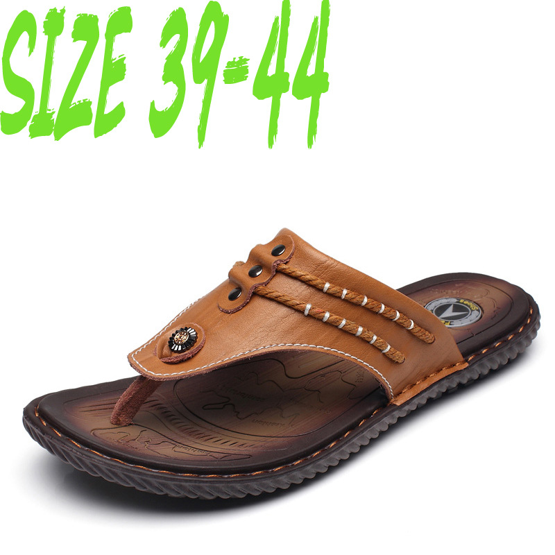 户外拖鞋男潮夏季真皮slippers运动男拖鞋men拖鞋男外穿真皮2019