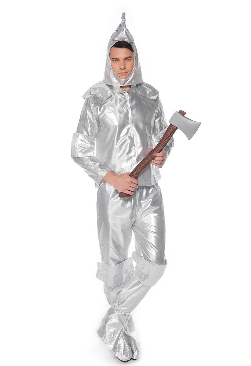 外贸万圣节 铁皮人服装成人男童 铁人服 绿野仙踪 铁皮人服饰