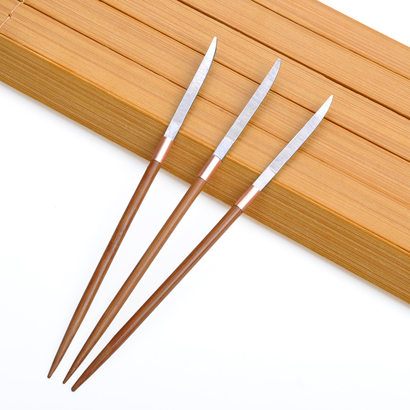 专业采耳师傅木柄弧形刮耳云刀木手柄洗眼刀采刮耳刀未开锋版