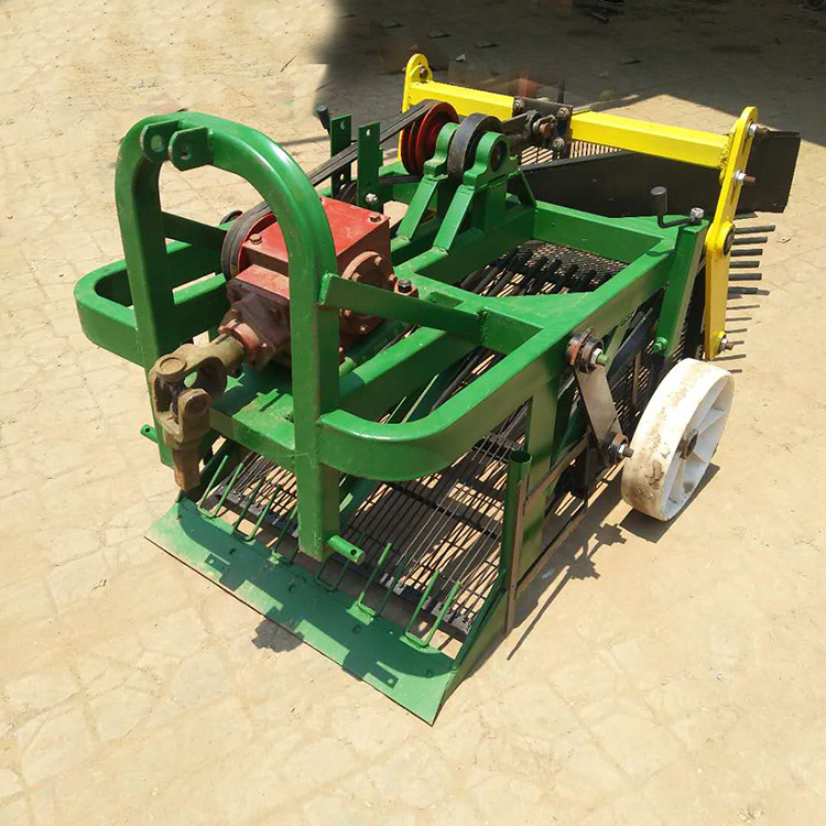 河南家用平地种植拔花生机单缸车皮带轮带动收花生机器