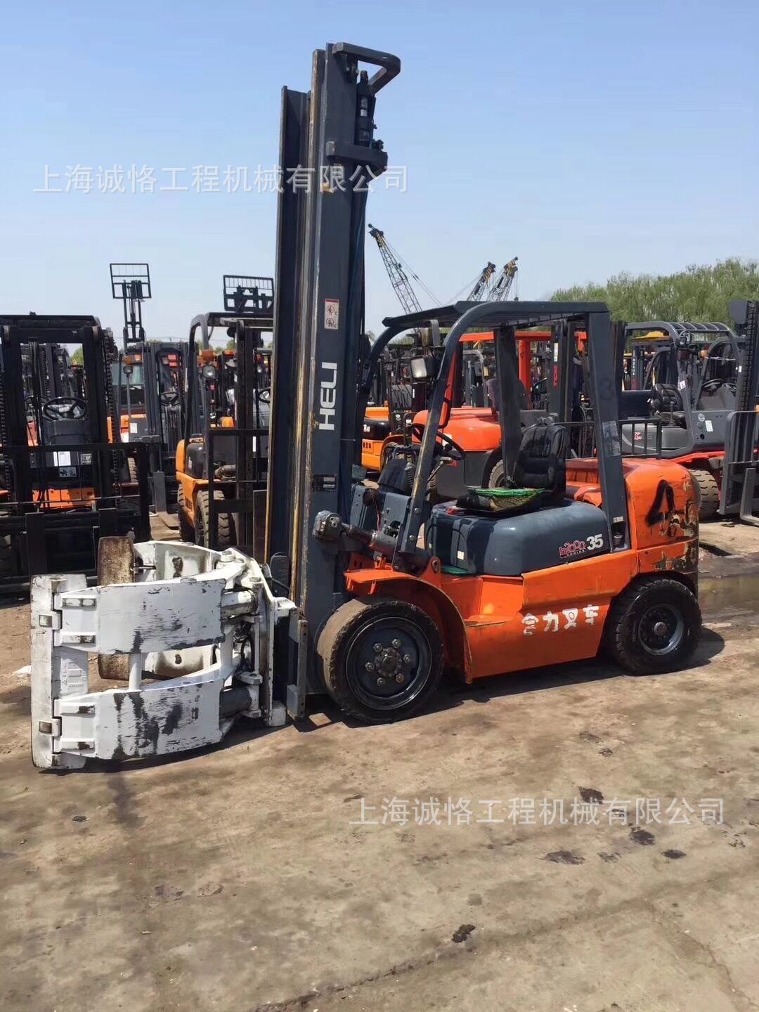 常州合力二手包夹叉车,废纸夹包3吨叉车低价,质保免费送货